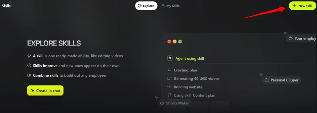 How to Import Claude & ChatGPT Skills Into Higgsfield (2026) 4 Create a new skill in Higgsfield Marketplace