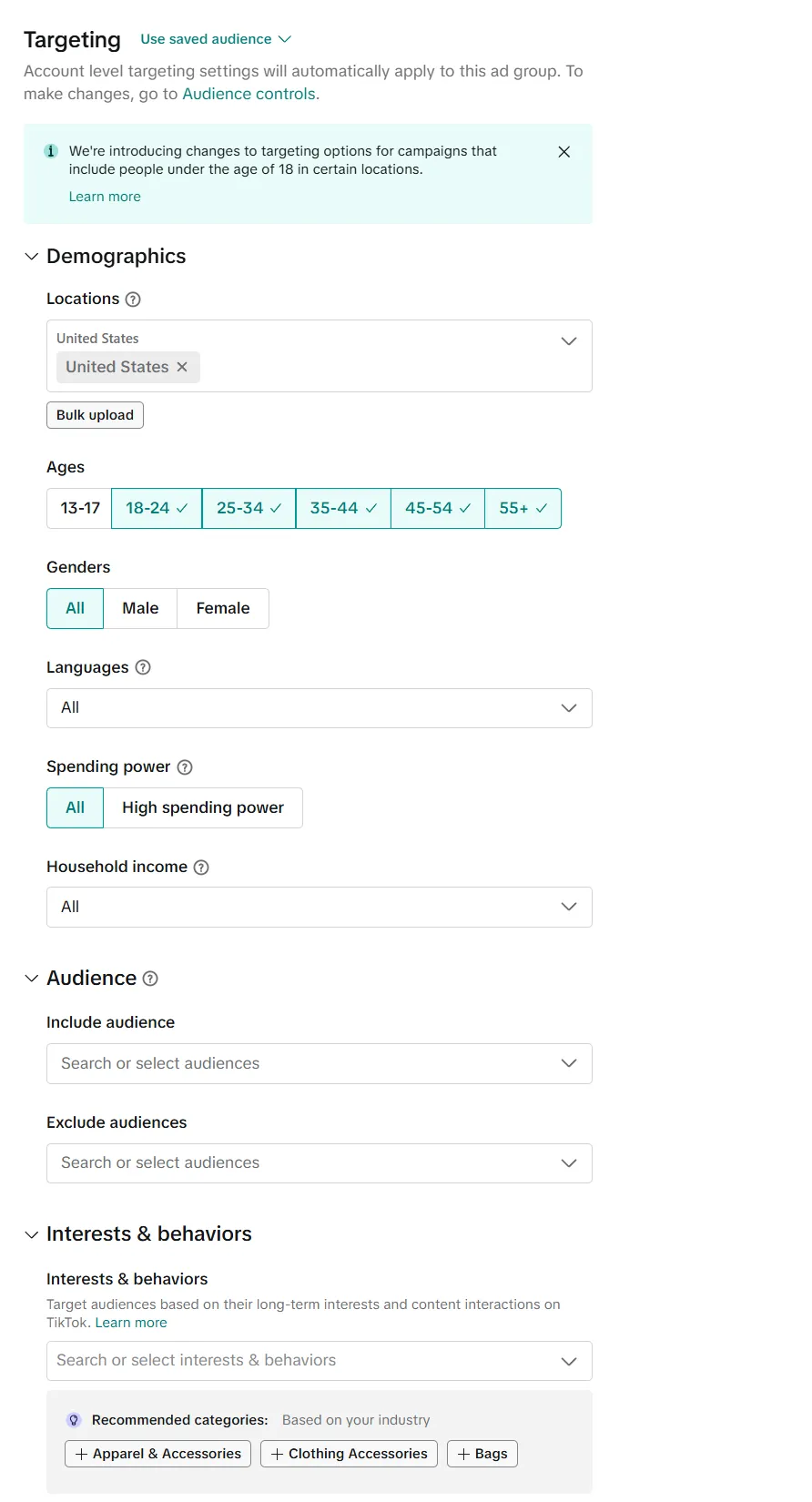 TikTok Ads Manager Guide 2026: Setup, Pixel, Budgets & Ads 13 TikTok Ad Targeting Setup