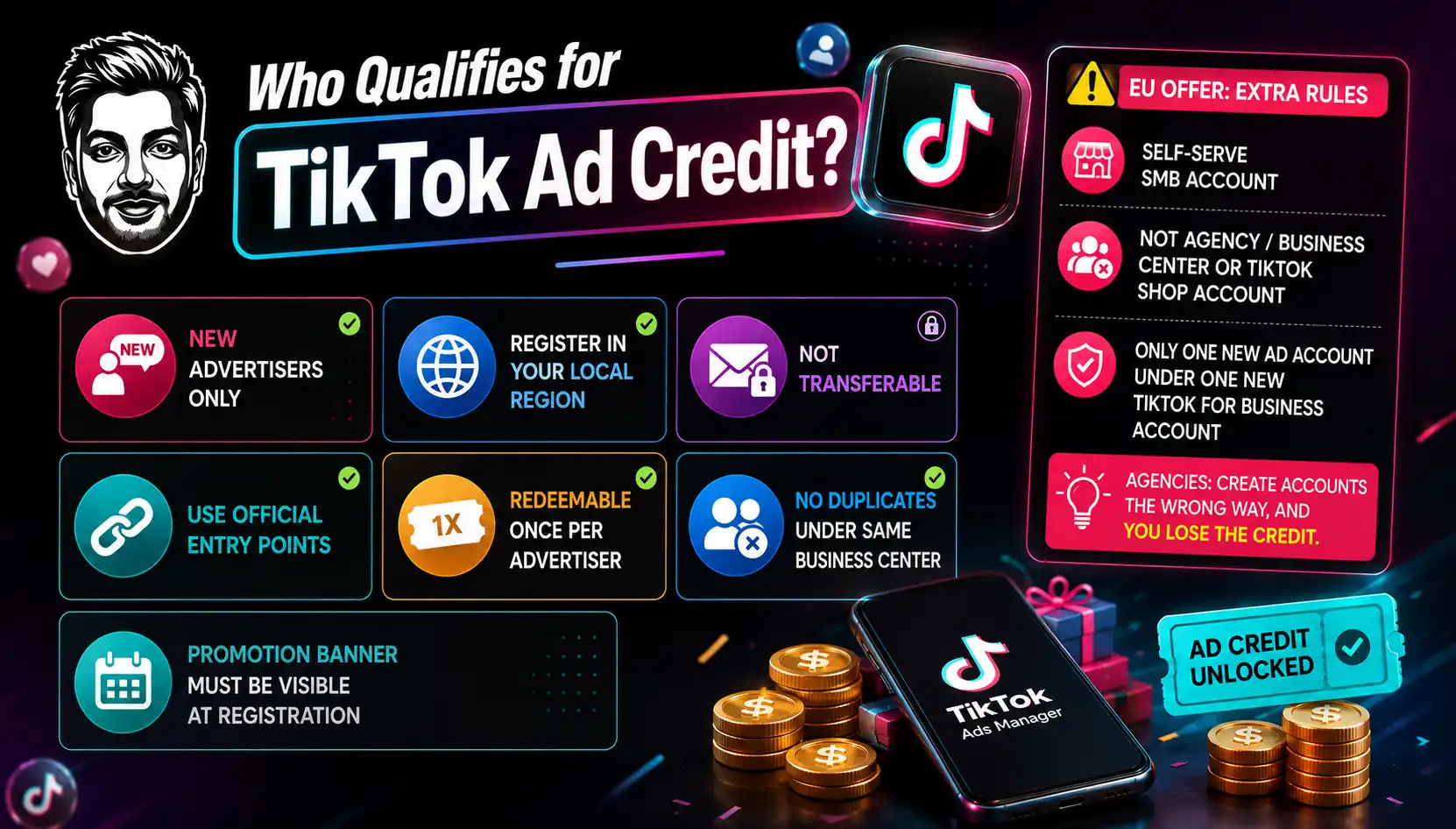 TikTok Ad Credits 2026: $6,000 Ad Credit Eligibility Guide 4 TikTok Discount Eligibility and Rules