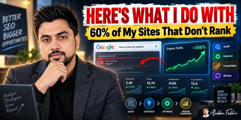 60% of My Sites Don’t Rank. Here’s What I Do With Them