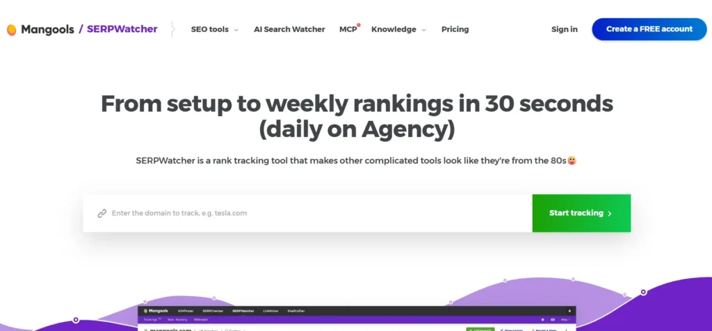 12 Rank Trackers Compared: AI Overview Tracking and Pricing 4 Mangools SERPWatcher