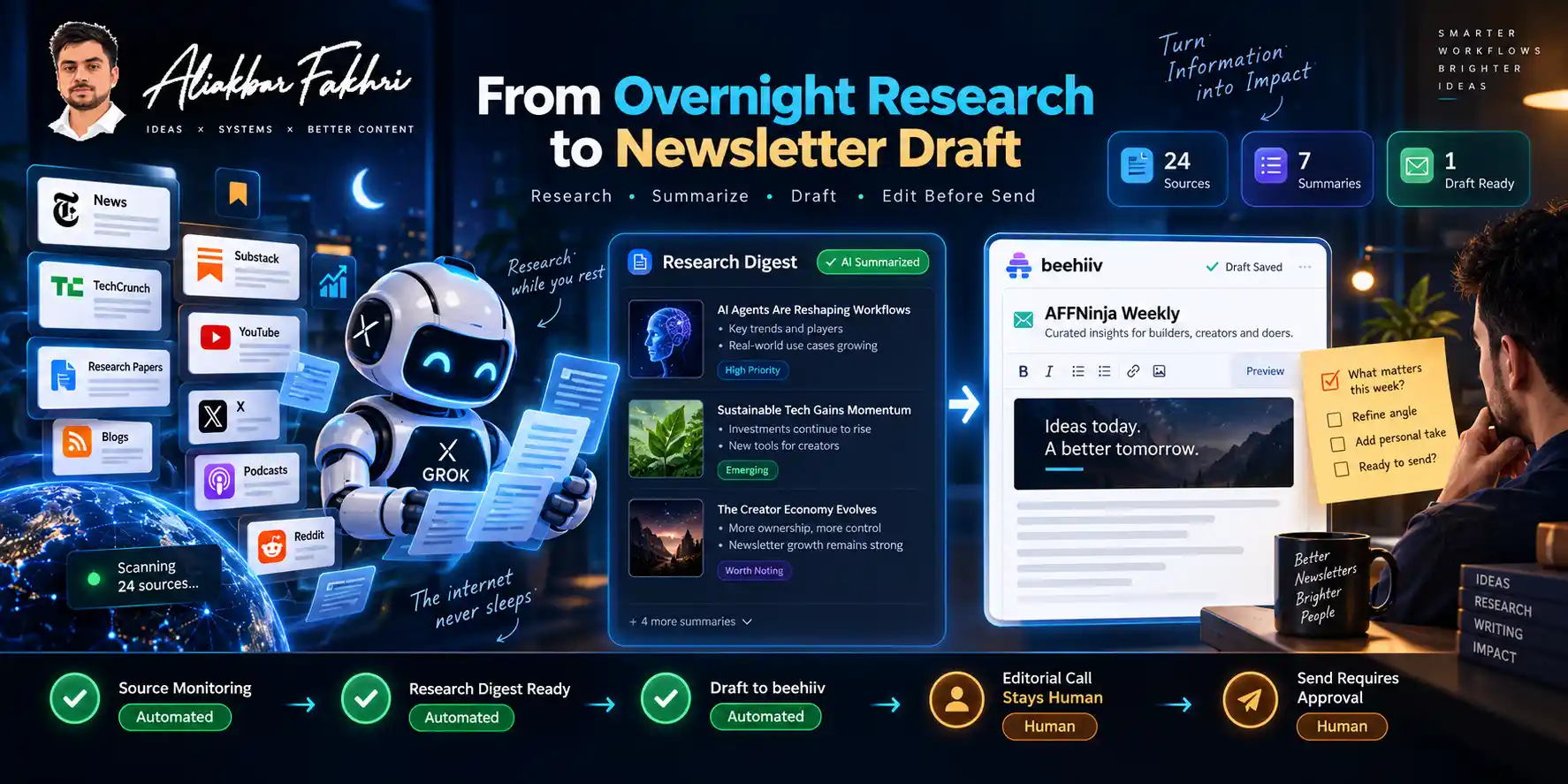 Grok Bot Review 2026: Pricing, Features, Security and Limits 9 Newsletter Research Workflow by Grok Bot